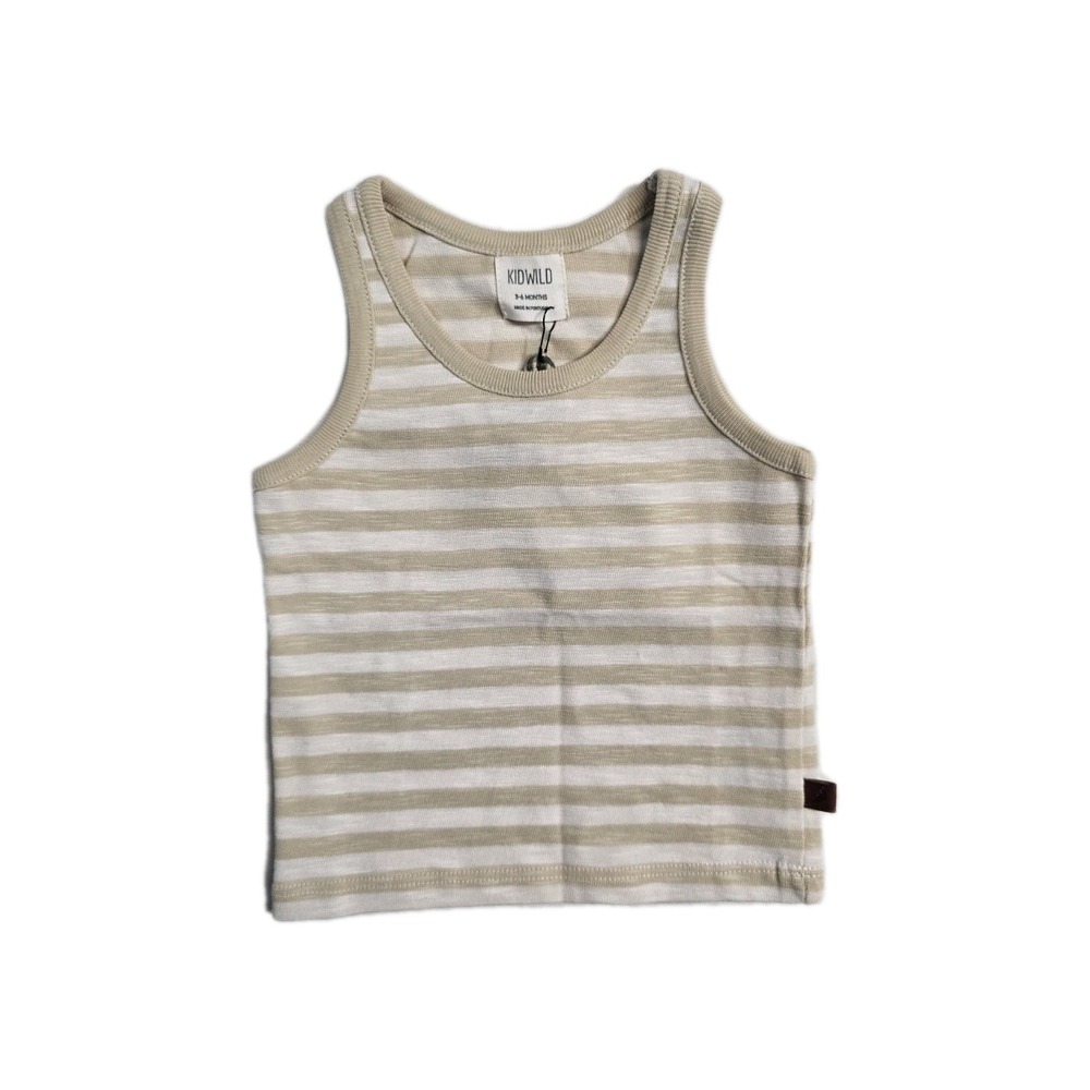 Kidwild Baby Boys  Organic  Tankntop 3-6 Months  Desert Striped  NWT